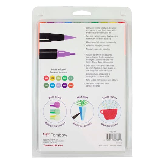 Tombow Botanical Illustration Dual Brush Art Pens